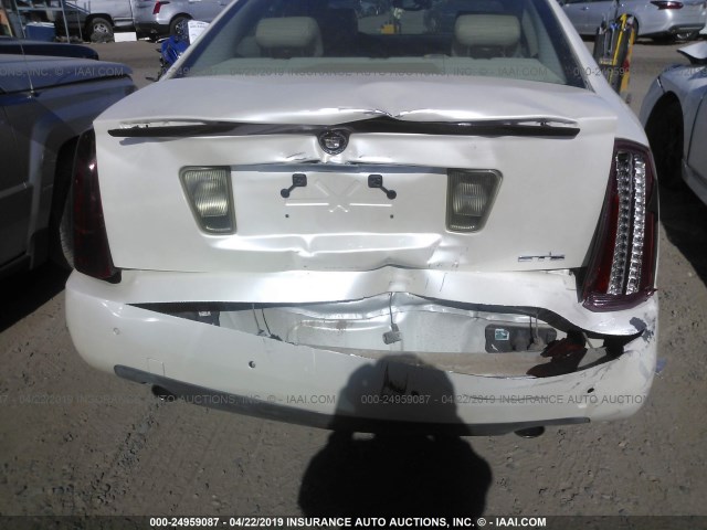 1G6DW677850180778 - 2005 CADILLAC STS WHITE photo 6