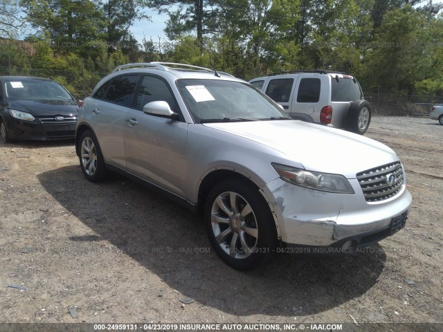 JNRBS08W35X400368 - 2005 INFINITI FX45 SILVER photo 1