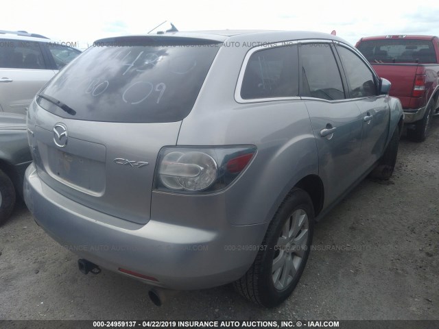 JM3ER293290238215 - 2009 MAZDA CX-7 SILVER photo 4