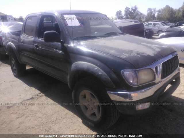 5TEGN92NX2Z887381 - 2002 TOYOTA TACOMA DOUBLE CAB PRERUNNER BLACK photo 1