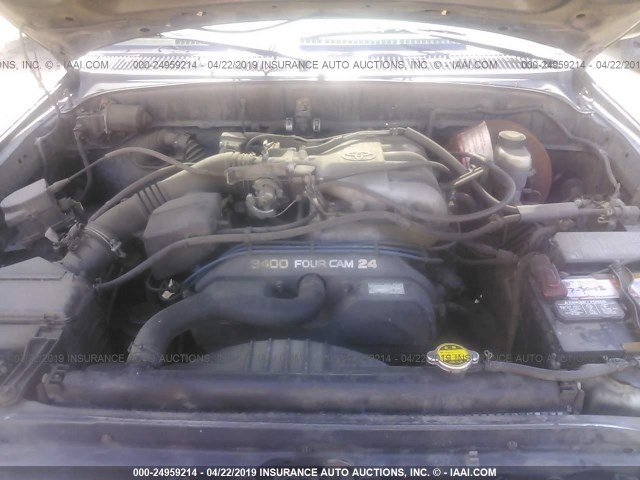 5TEGN92NX2Z887381 - 2002 TOYOTA TACOMA DOUBLE CAB PRERUNNER BLACK photo 10