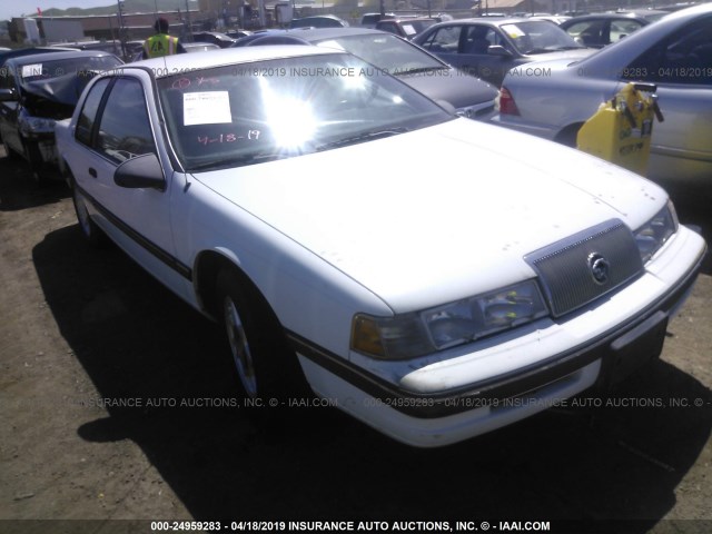 1MEPM6042LH660229 - 1990 MERCURY COUGAR LS WHITE photo 1