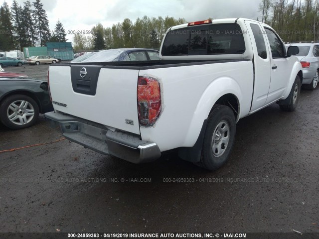 1N6BD06T79C407823 - 2009 NISSAN FRONTIER KING CAB XE/KING CAB SE WHITE photo 4