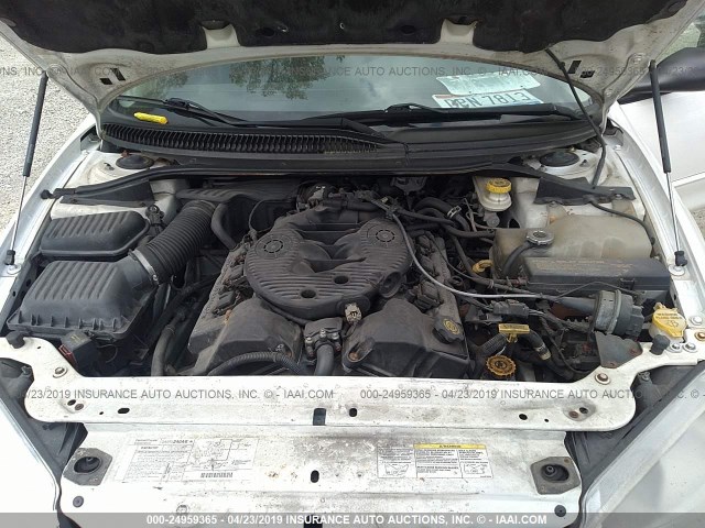 2B3HD46R63H553113 - 2003 DODGE INTREPID WHITE photo 10