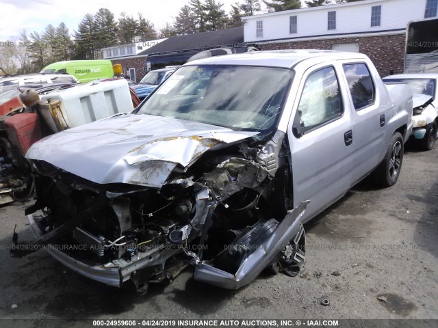 5FPYK1F71DB003169 - 2013 HONDA RIDGELINE SPORT SILVER photo 2