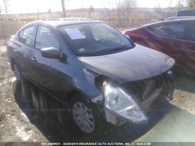 3N1CN7AP8KL812108 - 2019 NISSAN VERSA S/S PLUS/SV GRAY photo 1