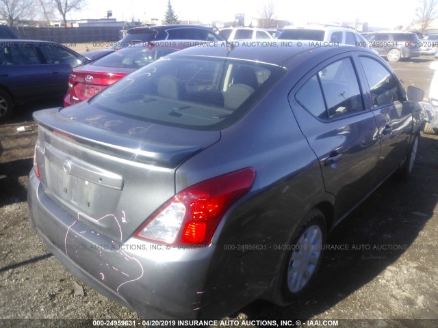 3N1CN7AP8KL812108 - 2019 NISSAN VERSA S/S PLUS/SV GRAY photo 4