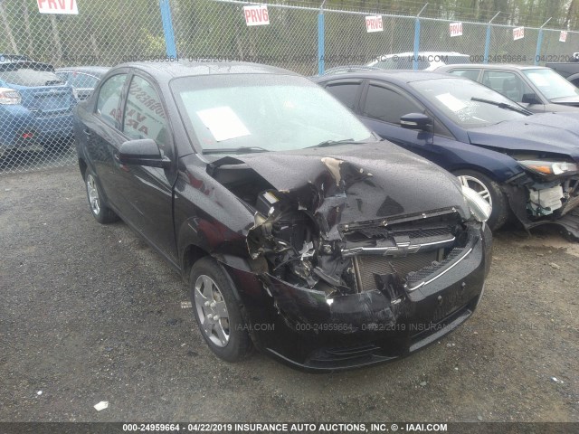 KL1TD5DEXBB231961 - 2011 CHEVROLET AVEO LS/LT Սև լուսանկար 1
