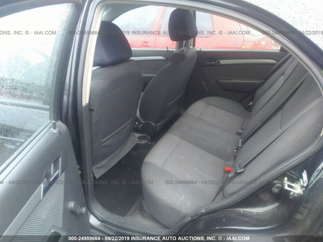 KL1TD5DEXBB231961 - 2011 CHEVROLET AVEO LS/LT Սև լուսանկար 8