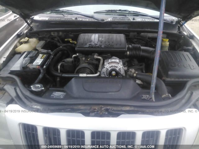 1J4GW48N34C102203 - 2004 JEEP GRAND CHEROKEE LAREDO/COLUMBIA/FREEDOM 银色 照片 10