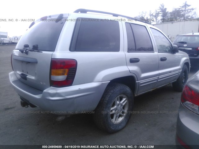1J4GW48N34C102203 - 2004 JEEP GRAND CHEROKEE LAREDO/COLUMBIA/FREEDOM 银色 照片 4