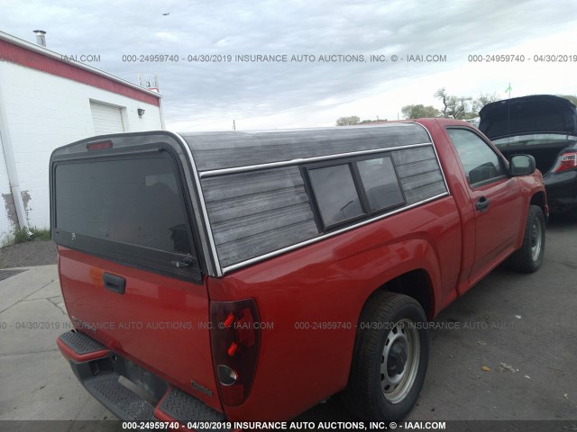 1GCCSBFE9C8140012 - 2012 CHEVROLET COLORADO RED photo 4