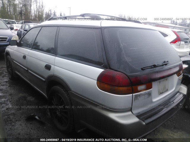 4S3BG6852X6636935 - 1999 SUBARU LEGACY OUTBACK/SSV/LIMITED/30TH SILVER photo 3