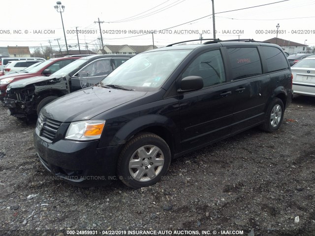 2D4RN4DE9AR147272 - 2010 DODGE GRAND CARAVAN SE BLACK photo 2