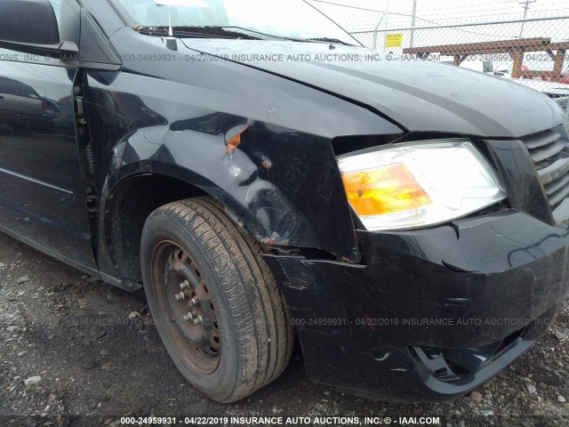 2D4RN4DE9AR147272 - 2010 DODGE GRAND CARAVAN SE BLACK photo 6