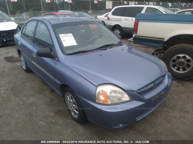 KNADC125X46306548 - 2004 KIA RIO BLUE photo 1