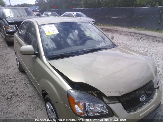 KNADH4A3XA6634907 - 2010 KIA RIO LX/SX BEIGE photo 1