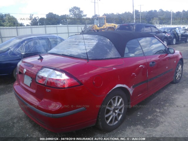 YS3FD79YX46011809 - 2004 SAAB 9-3 ARC RED photo 4