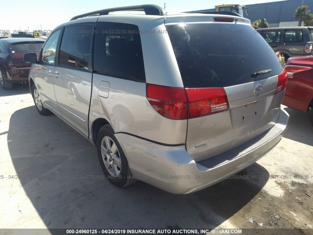 5TDZA23C24S074741 - 2004 TOYOTA SIENNA CE/LE SILVER photo 3