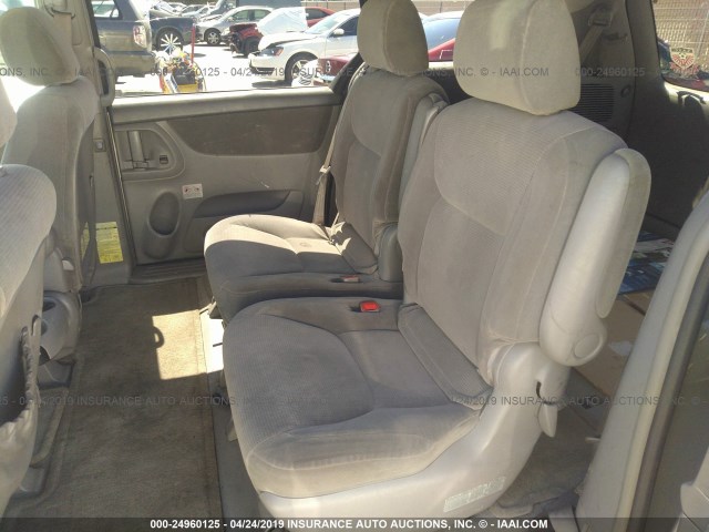 5TDZA23C24S074741 - 2004 TOYOTA SIENNA CE/LE SILVER photo 8