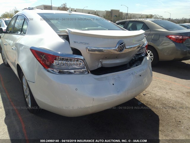 1G4GC5ER7DF317900 - 2013 BUICK LACROSSE WHITE photo 6