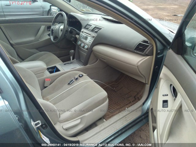 4T1BE46K08U780060 - 2008 TOYOTA CAMRY CE/LE/XLE/SE GREEN photo 5