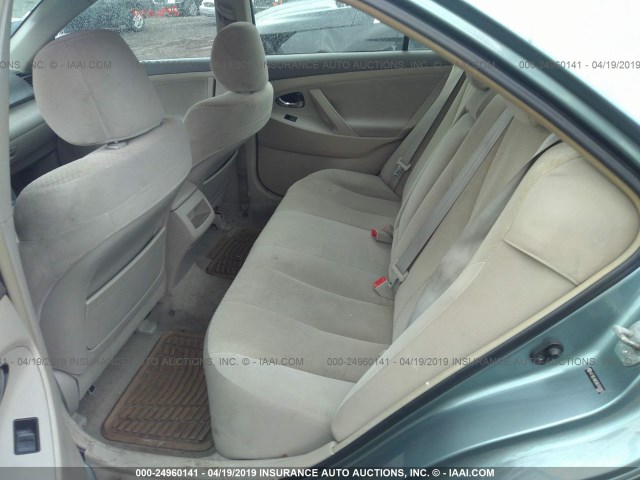 4T1BE46K08U780060 - 2008 TOYOTA CAMRY CE/LE/XLE/SE GREEN photo 8