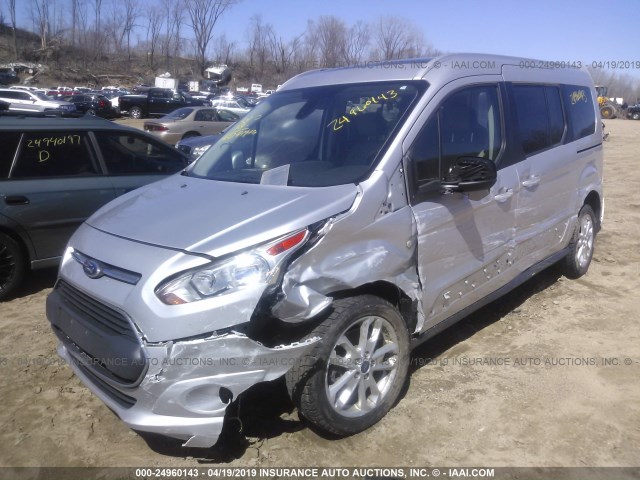 NM0GE9G77E1167090 - 2014 FORD TRANSIT CONNECT TITANIUM SILVER photo 2