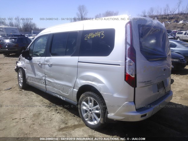 NM0GE9G77E1167090 - 2014 FORD TRANSIT CONNECT TITANIUM SILVER photo 3