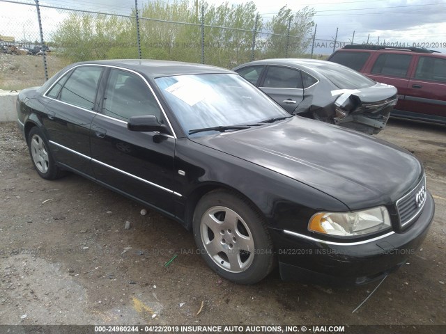 WAUFL54D4YN008142 - 2000 AUDI A8 QUATTRO BLACK photo 1