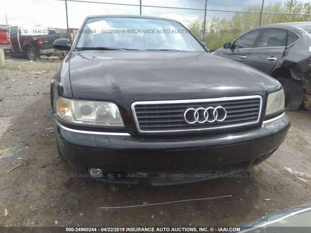 WAUFL54D4YN008142 - 2000 AUDI A8 QUATTRO BLACK photo 6