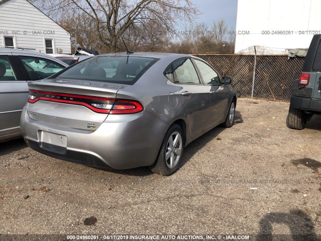 1C3CDFBA6GD694372 - 2016 DODGE DART SXT SILVER photo 4