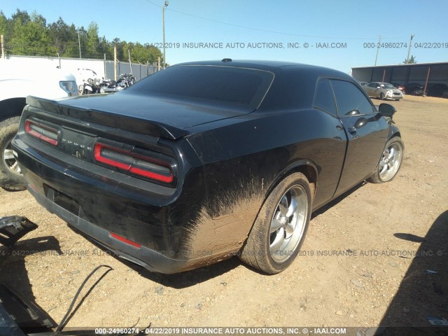 2C3CDZAG1FH773795 - 2015 DODGE CHALLENGER SXT BLACK photo 4