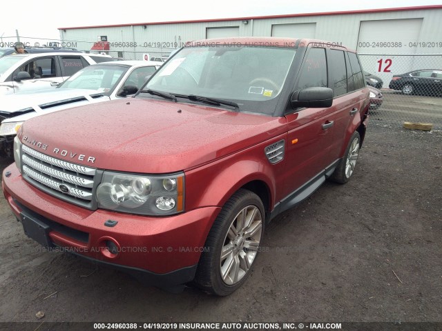 SALSH23437A119511 - 2007 LAND ROVER RANGE ROVER SPORT SUPERCHARGED RED photo 2