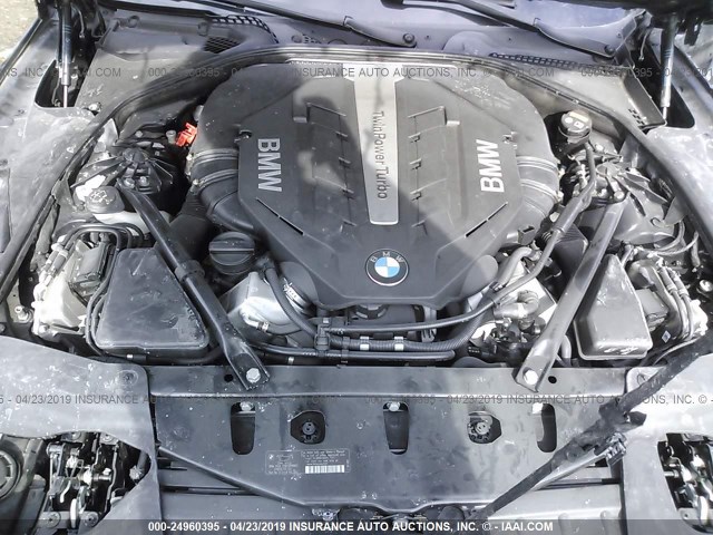 WBA6B2C57FGB99801 - 2015 BMW 650 I/GRAN COUPE BLACK photo 10