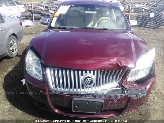 1MEHM42W08G605749 - 2008 MERCURY SABLE PREMIER RED photo 6