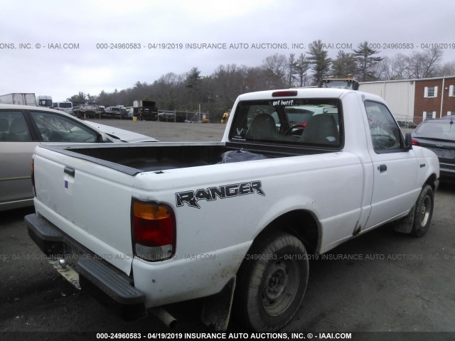 1FTYR10V8XUB21596 - 1999 FORD RANGER WHITE photo 4