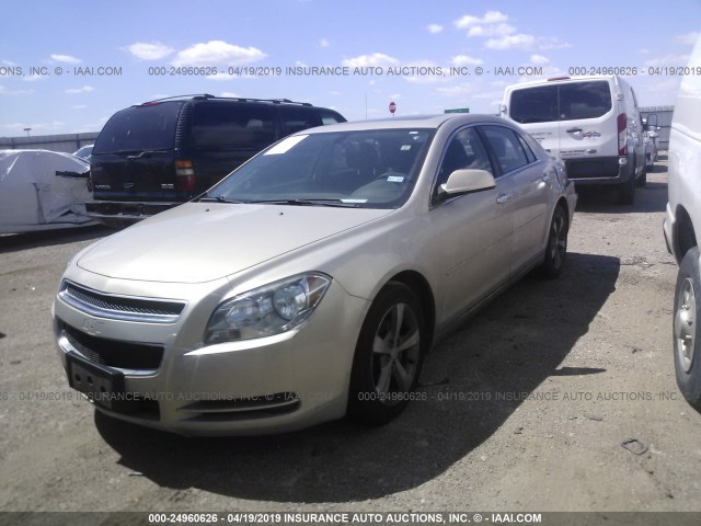1G1ZC5E01CF196478 - 2012 CHEVROLET MALIBU 1LT 金色 照片 2