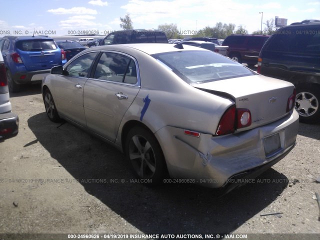 1G1ZC5E01CF196478 - 2012 CHEVROLET MALIBU 1LT 金色 照片 3