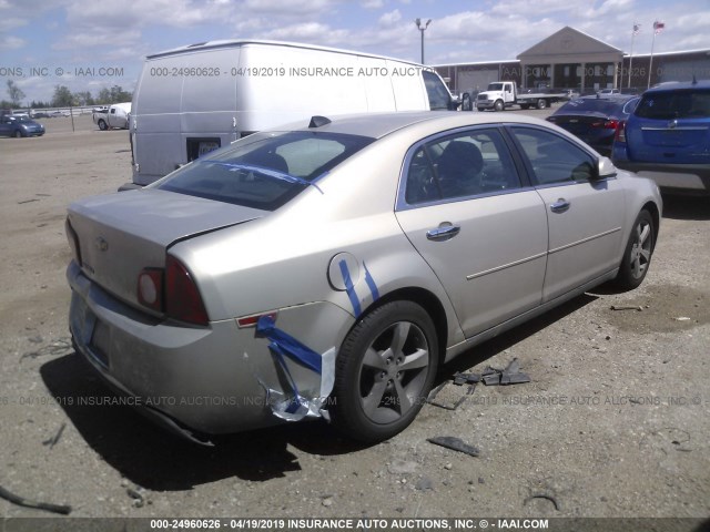 1G1ZC5E01CF196478 - 2012 CHEVROLET MALIBU 1LT 金色 照片 4