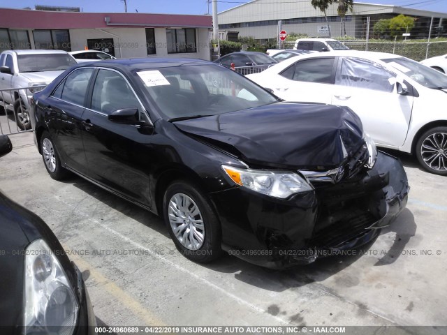 4T4BF1FK6CR168469 - 2012 TOYOTA CAMRY SE/LE/XLE BLACK photo 1