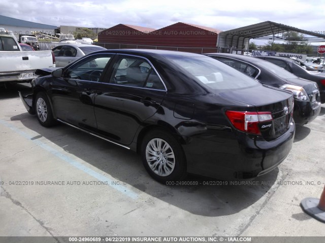 4T4BF1FK6CR168469 - 2012 TOYOTA CAMRY SE/LE/XLE BLACK photo 3