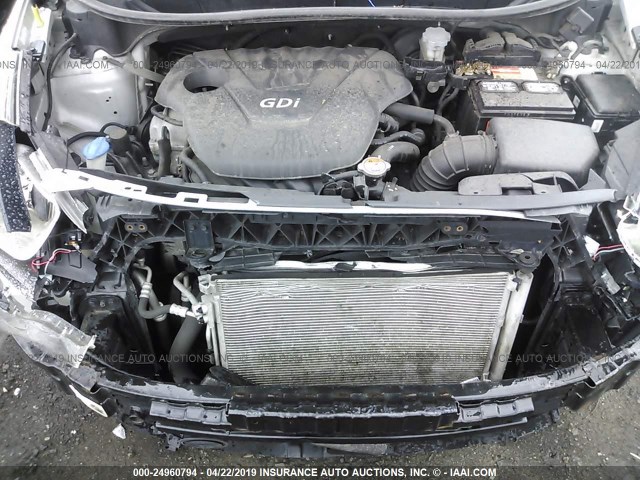 KNADM4A37D6178333 - 2013 KIA RIO LX SILVER photo 10