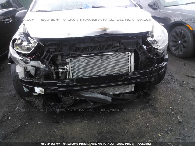 KNADM4A37D6178333 - 2013 KIA RIO LX SILVER photo 6