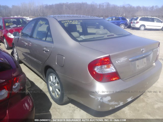 4T1BF32K54U567564 - 2004 TOYOTA CAMRY LE/XLE/SE BEIGE photo 3