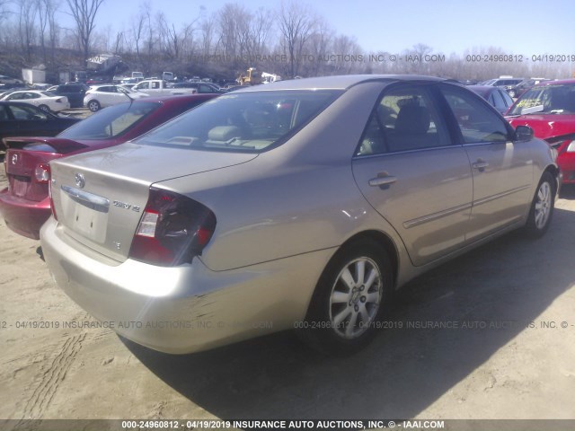 4T1BF32K54U567564 - 2004 TOYOTA CAMRY LE/XLE/SE BEIGE photo 4