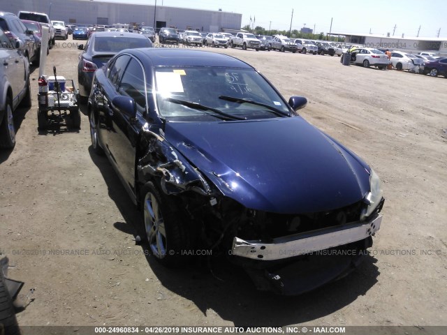 JTHBK262195106074 - 2009 LEXUS IS 250 BLUE photo 1