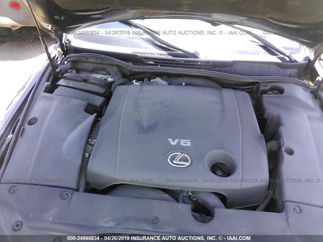 JTHBK262195106074 - 2009 LEXUS IS 250 BLUE photo 10