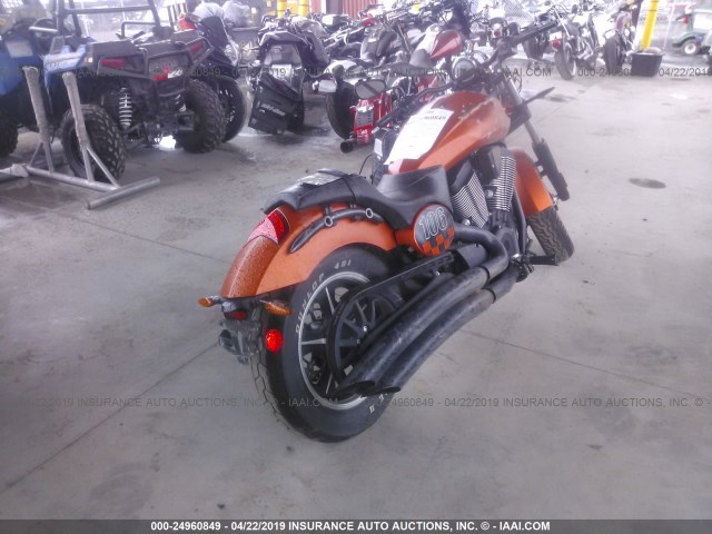 5VPMB36N5D3002686 - 2013 VICTORY MOTORCYCLES JUDGE ORANGE photo 4
