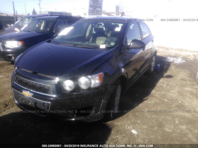 1G1JA5SH6E4167036 - 2014 CHEVROLET SONIC LS 黑色 照片 2